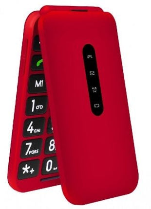 Teléfono Móvil Telefunken S740 para Personas Mayores/ Rojo - Tiensol