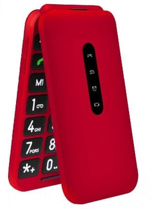 Teléfono Móvil Telefunken S740 para Personas Mayores/ Rojo - Tiensol