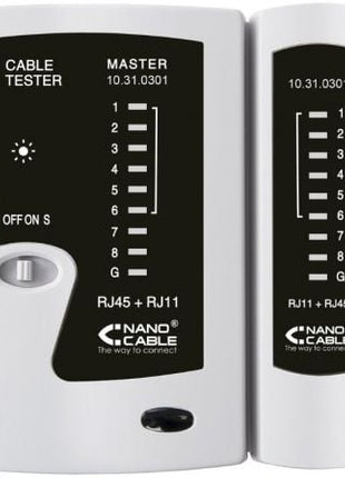 Tester Nanocable 10.31.0301 para RJ11 - RJ12 - RJ45 - Tiensol