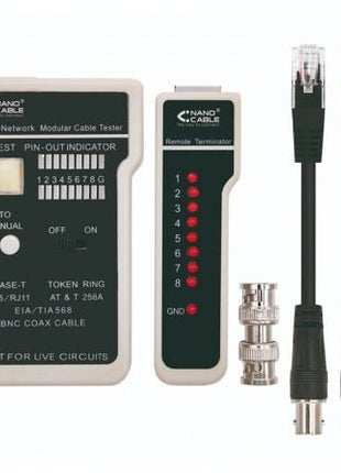 Tester Nanocable 10.31.0303 para RJ11 - RJ12 - RJ45 - Tiensol