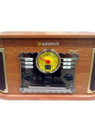 Tocadiscos Sunstech PXRC52CD/ Bluetooth/ Radio FM/ Cassette/ Conversor a MP3 - Tiensol