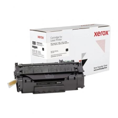 Tóner compatible Xerox 006R03665 compatible con HP Q5949A/Q7553A/ 3000 páginas/ Negro - Tiensol