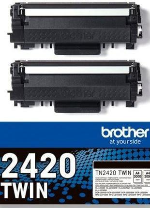 Tóner Original Brother TN2420TWIN Multipack XL Alta Capacidad/ 2x Negro - Tiensol