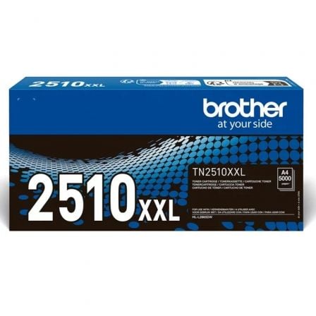 Tóner Original Brother TN2510XXL Alta Capacidad/ Negro - Tiensol