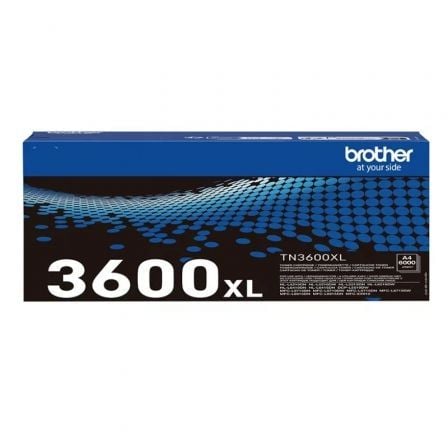 Tóner Original Brother TN3600XL Alta Capacidad/ Negro - Tiensol