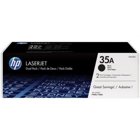 Tóner Original HP nº35A Multipack/ 2x Negro - Tiensol