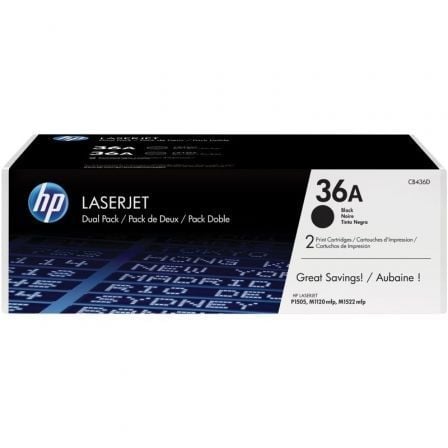 Tóner Original HP nº36A Multipack/ 2x Negro - Tiensol