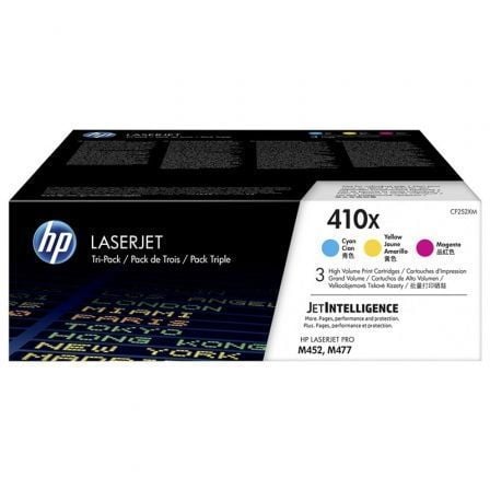 Tóner Original HP nº410X XL Alta Capacidad Multipack/ Cian/ Magenta/ Amarillo - Tiensol