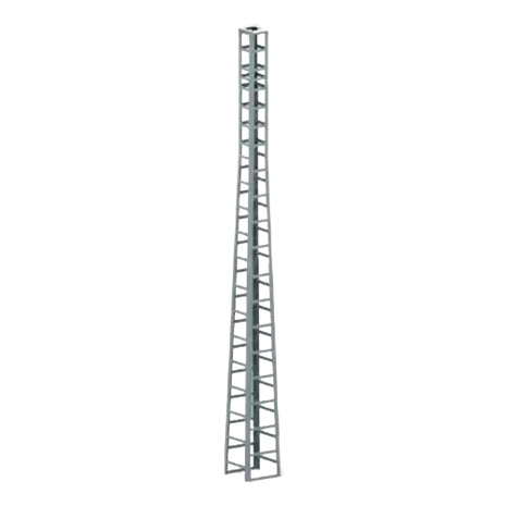 Torre Cuatripata Bornay P-750 12 m con Puntera - Accesorios de Aerogeneradores