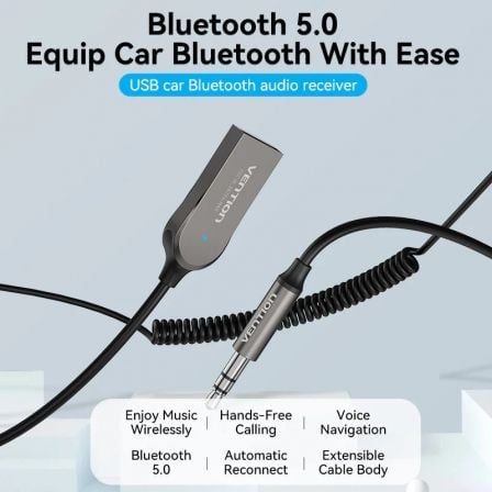 Transmisor y Receptor FM/ MP3/ Bluetooth Vention NAGHG - Tiensol