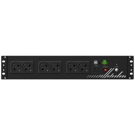 Unidad de Distribución para Alimentación Phasak COMPACT 800 VA/ 9A/ 8x Schuko/ Formato Rack 2U - Tiensol