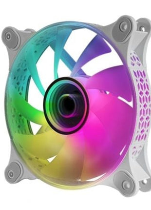 Ventilador Mars Gaming MF - 3D/ 12cm/ ARGB/ Blanco - Tiensol