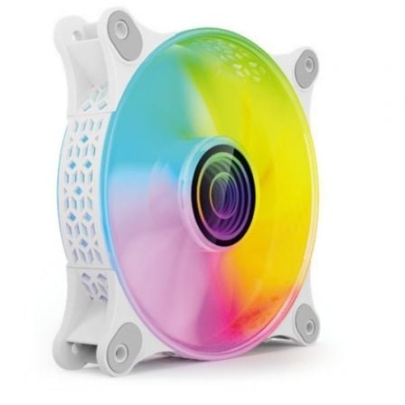 Ventilador Mars Gaming MF - 3D/ 12cm/ ARGB/ Blanco - Tiensol