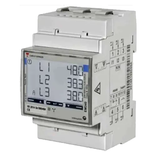 Wallbox Power Meter Trifásico 65A Carlo Gavazzi EM340 - Accesorios de Cargadores VE