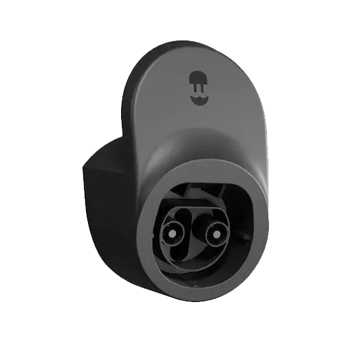 Wallbox Soporte para Conector Tipo 2 Negro - Accesorios de Cargadores VE